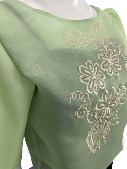 B43 - Dahlia Blouse (Sage Green)