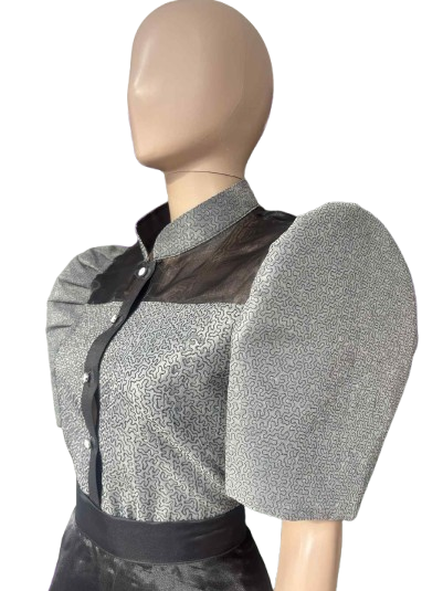 A170 - Bolero w/ Mesh Pattern
