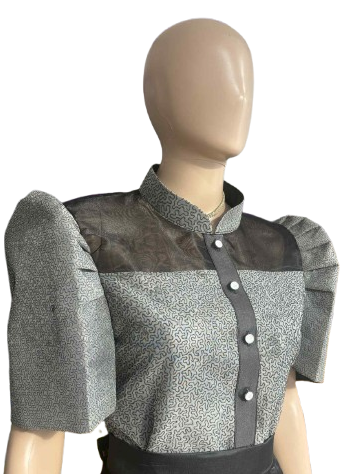 A170 - Bolero w/ Mesh Pattern