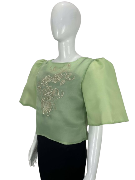 B43 - Dahlia Blouse (Sage Green)