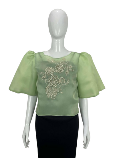 B43 - Dahlia Blouse (Sage Green)
