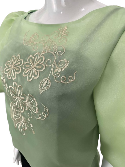 B43 - Dahlia Blouse (Sage Green)