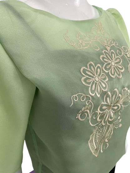 B43 - Dahlia Blouse (Sage Green)
