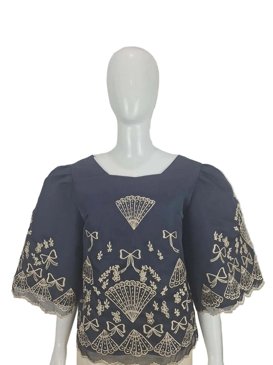 Cocoon wari Kimona Blouse (NB)