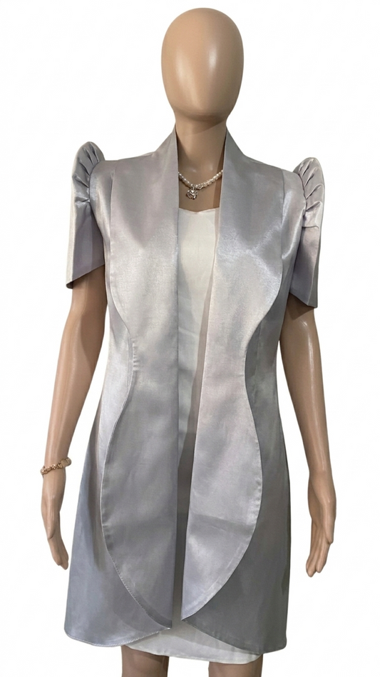 T02 - Sara Taffeta (Silver Gray)