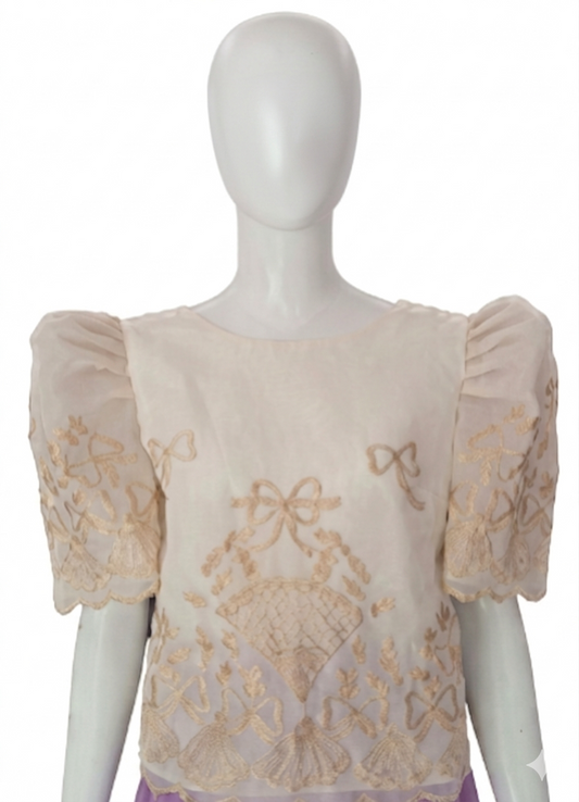 B45 - Piña Cocoon Blouse