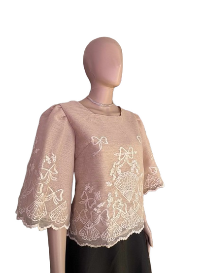 B40 - Jusilyn Kimona Blouse Brown